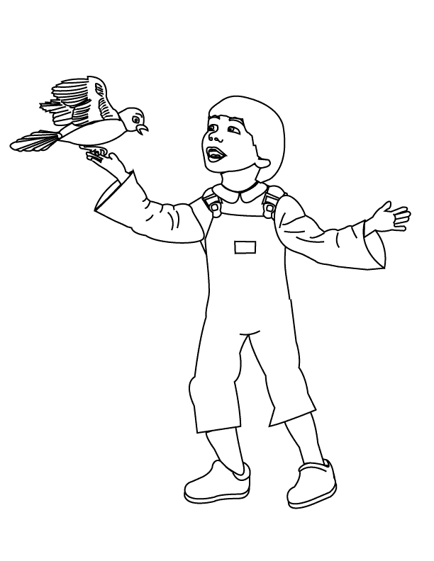 Little Boy_coloring page