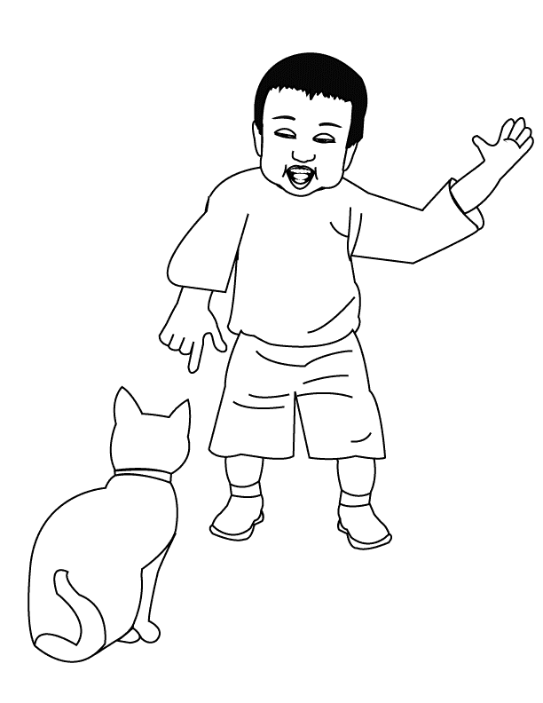 Little Boy2_coloring page