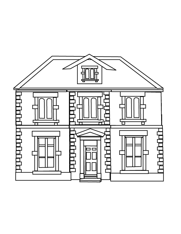 House1_coloring page