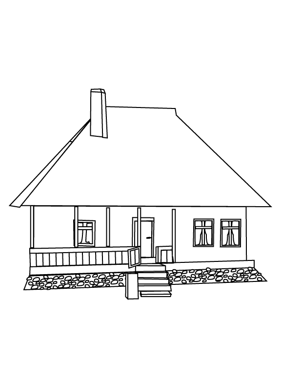 House2_coloring page