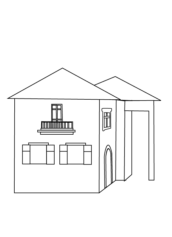 House3_coloring page