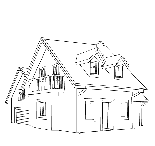 House6_coloring page