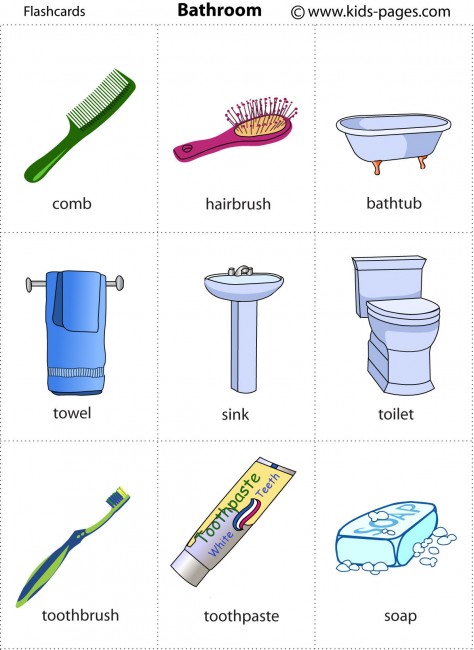 List of Bathroom Vocabulary Words For Kids (With Pictures)