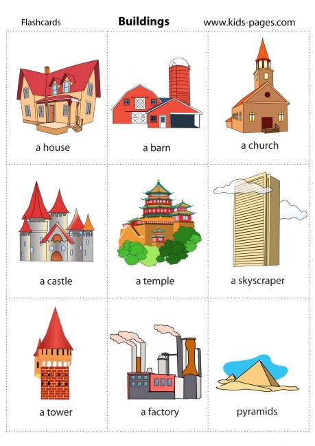 Buildings flashcard