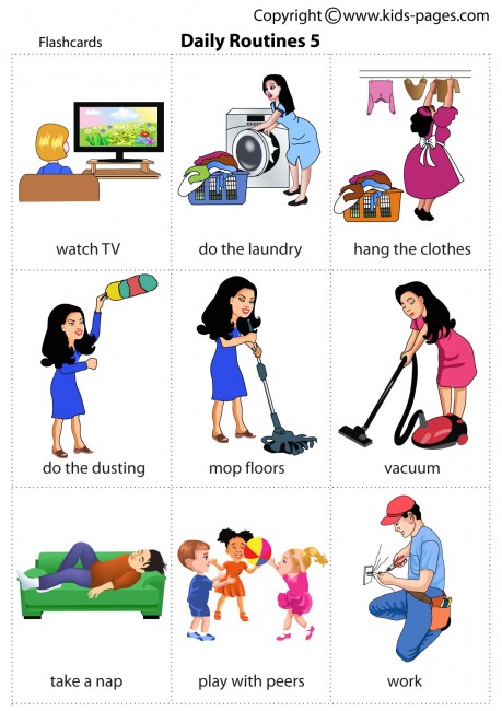 Daily Routines5 flashcard