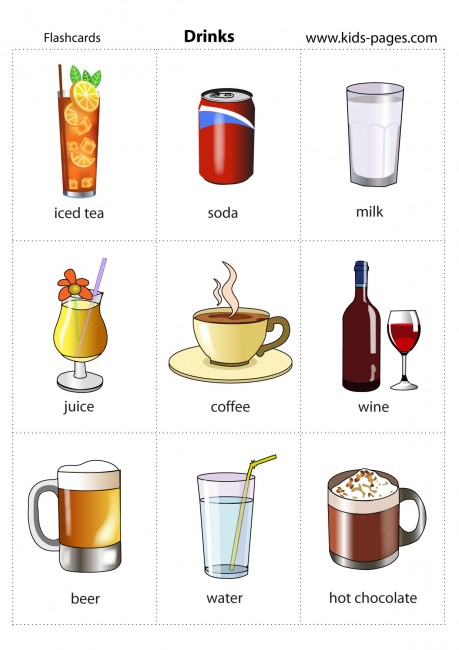 Drinks flashcard