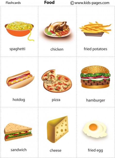 Food flashcard