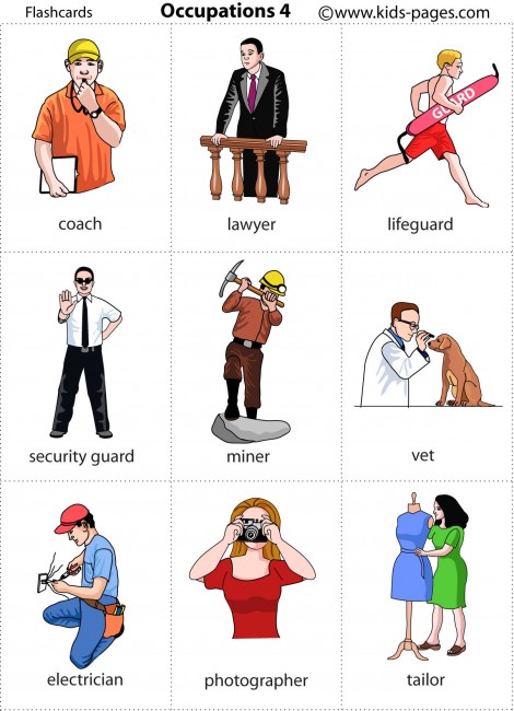 Occupations 4 flashcard