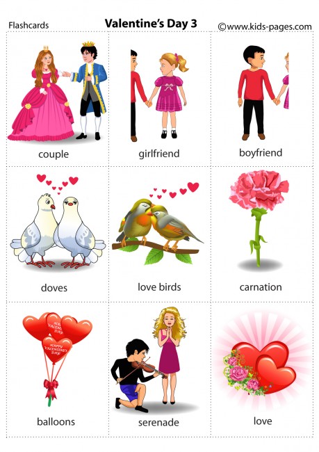 Valentine's Day 3 flashcard