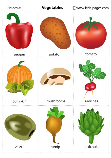 Vegetables 2 flashcard