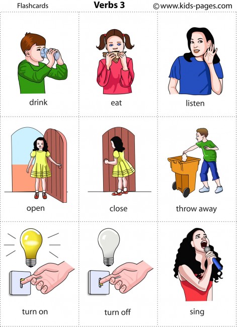 Actions 3 flashcard