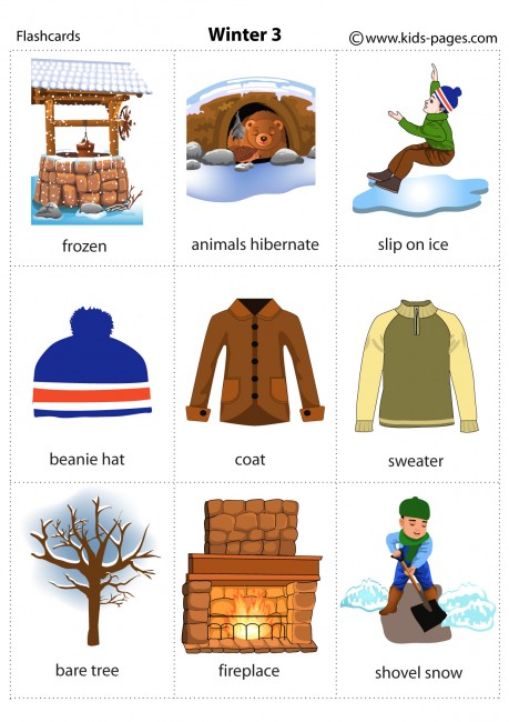 Winter 3 flashcard