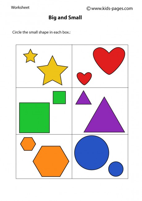 Big and Small Printable Worksheet