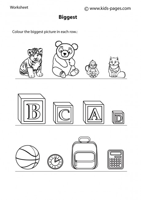 Big Small Worksheet Stock Illustrations – 654 Big Small Worksheet