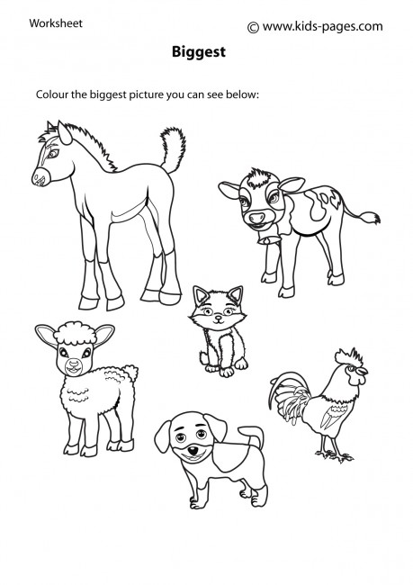 Big or Small Coloring Worksheets