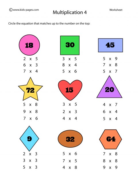  Multiplication 4 worksheet 