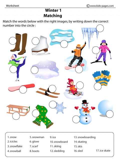 Winter 1 Worksheet