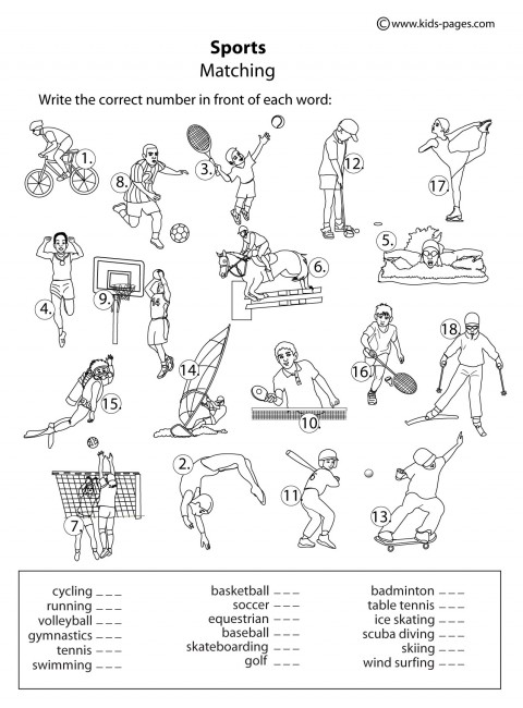 Download Physical Fitness - Free Coloring Pages
